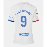 Dámy Fotbalový dres Barcelona Robert Lewandowski #9 2023-24 Venkovní Krátký Rukáv